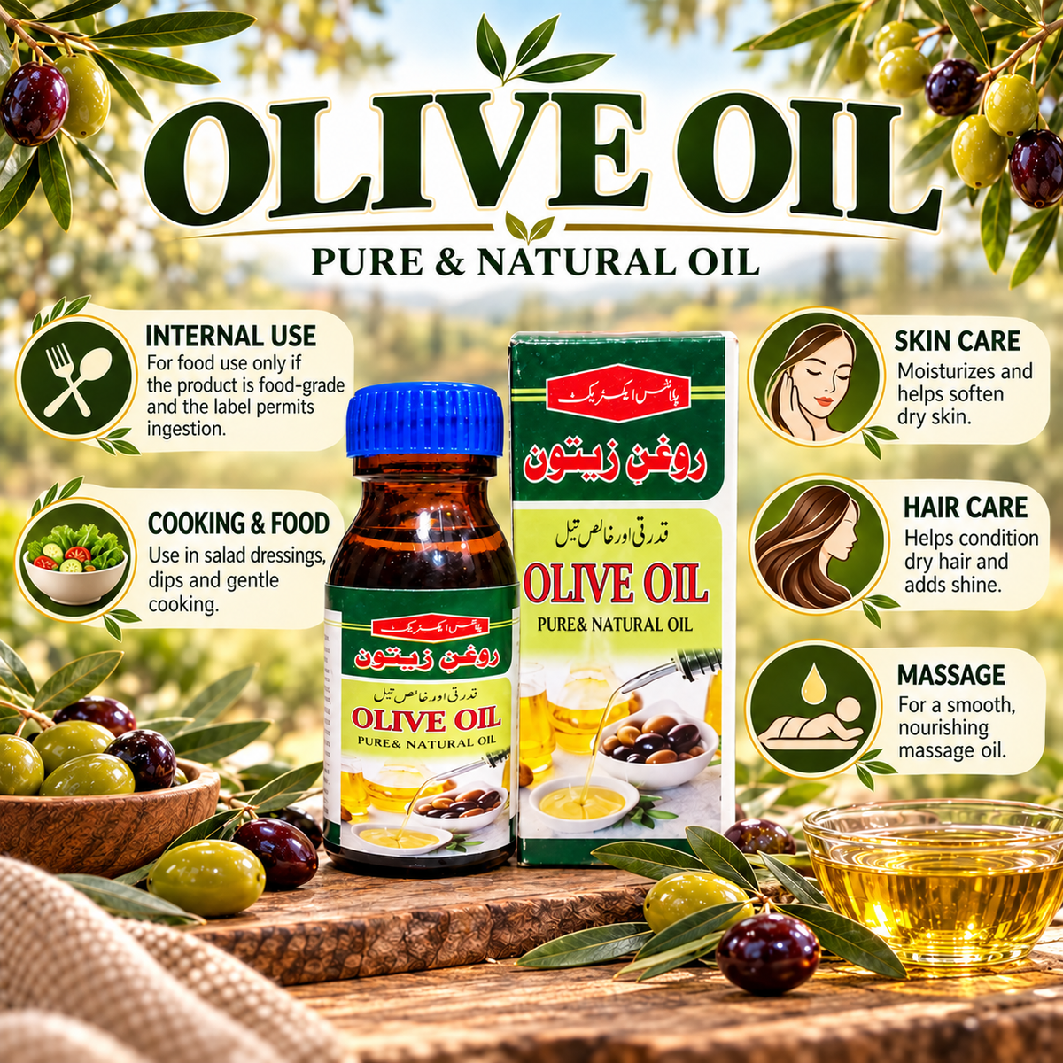Plant Extract Olive Oil – Pure & Natural